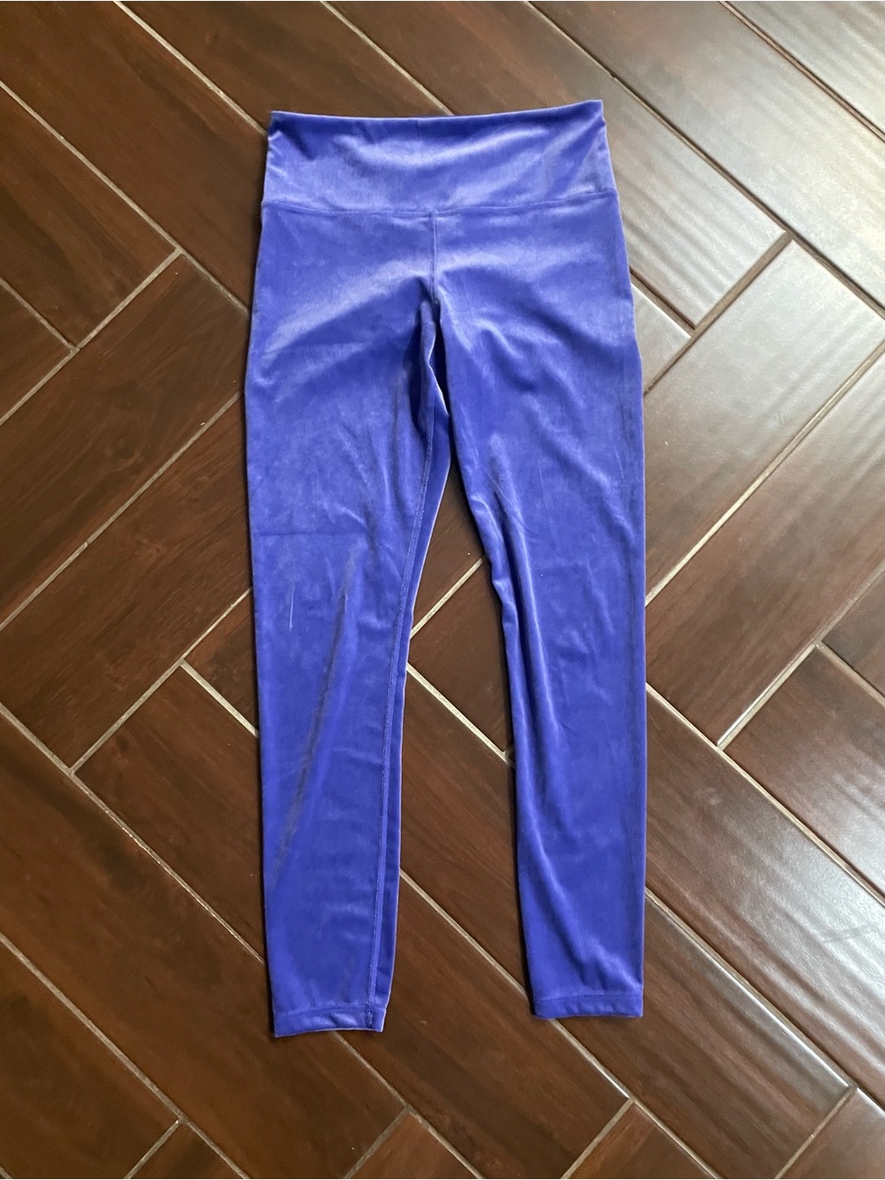 Women’s High-Waist Purple Active velvet Leggings